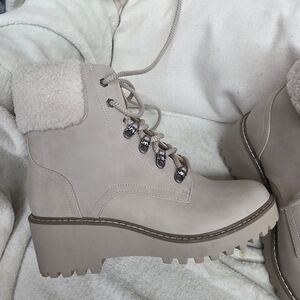 DV by Dolce Vita Cream Combat Boots